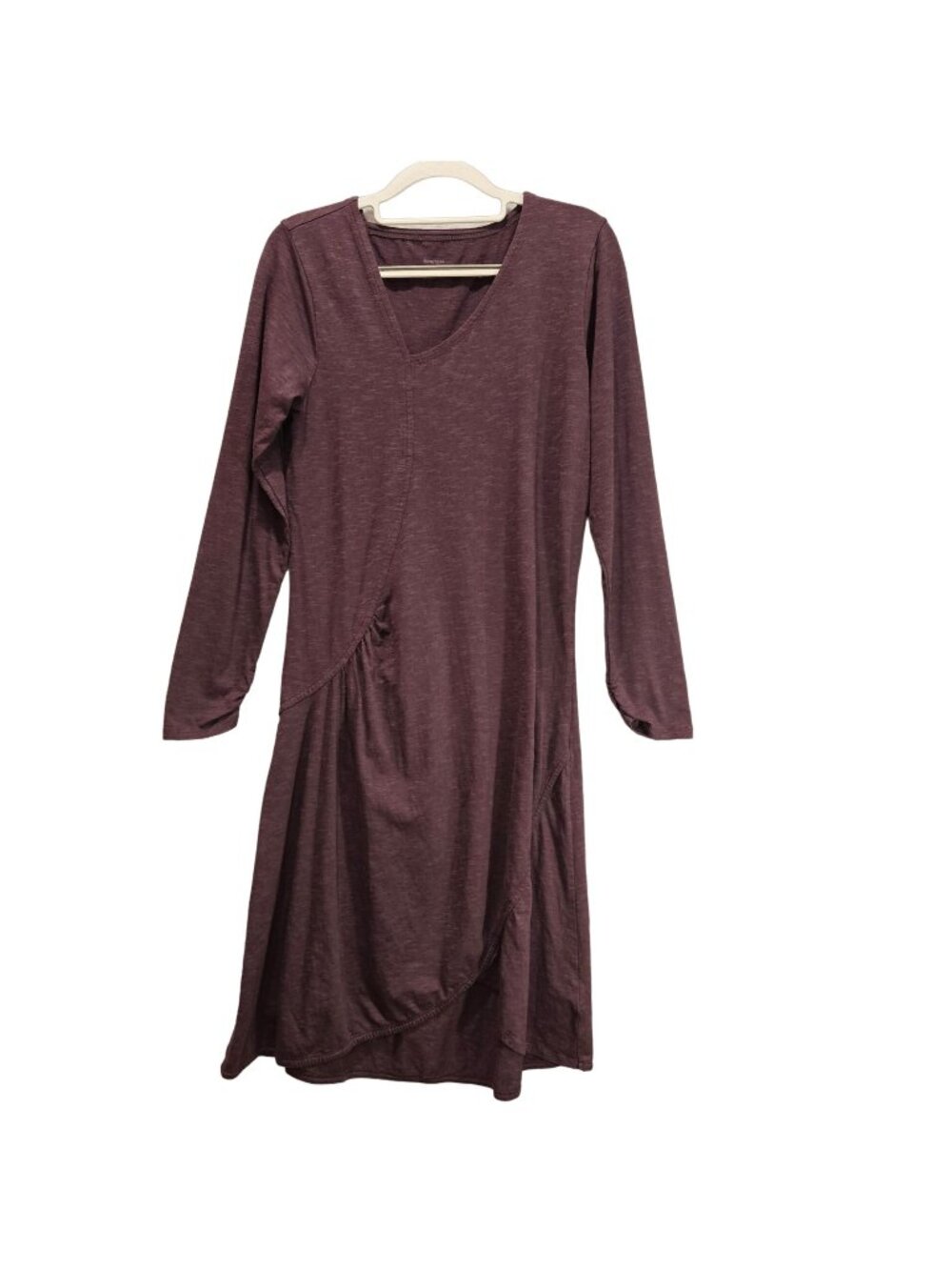 Horny Toad Dress Womens M Purple asymmetrical gather career bohemian vacation